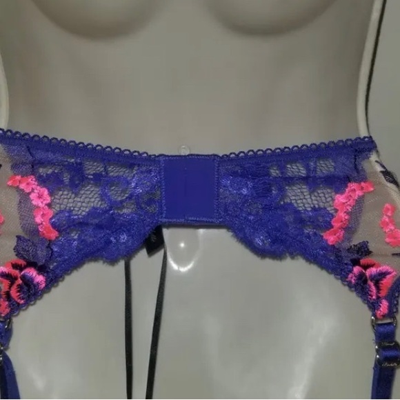 RARE Honey Birdette Whitney Pink Sapphire Suspender size medium NEW - Picture 3 of 3